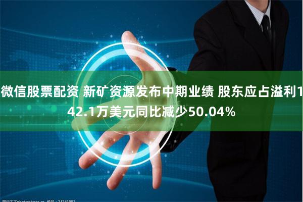微信股票配资 新矿资源发布中期业绩 股东应占溢利142.1万美元同比减少50.04%