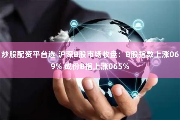 炒股配资平台选 沪深B股市场收盘：B股指数上涨069% 成份B指上涨065%